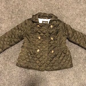 GAP Olive quilted lined jacket 3T